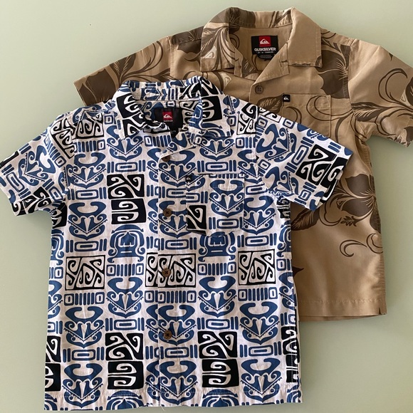 Quiksilver Other - 2 Quiksilver boys Aloha shirts